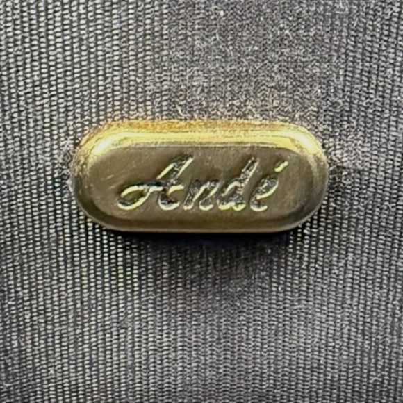 Vintage Ande Metallic Woven Purse – 1960s/70s Evening Handbag, Bronze Crossbody - Picture 10 of 15